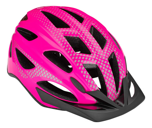 Schwinn Beam - Casco De Bicicleta Con Luz Led Con Diseño R. Color Rosa Brillante