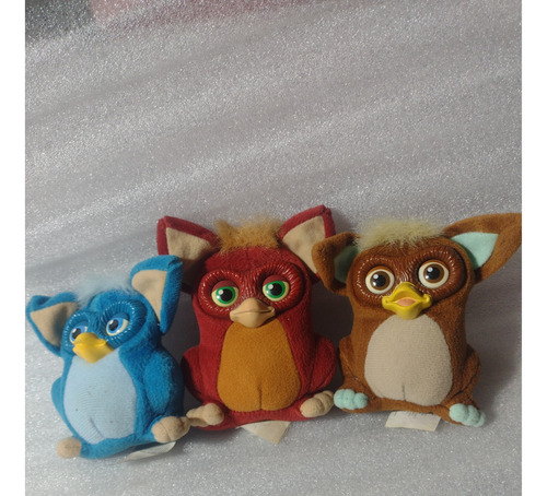 Tripack Peluches Furbys Collection- Mcdonald's 2006- 9 Cm