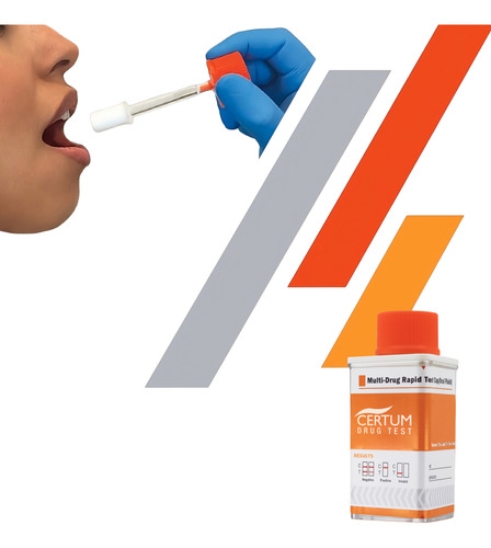 Prueba De Drogas En Saliva 6 Parámetros - Kit C/20 - Certum