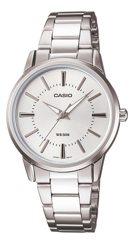 Reloj Casio Ltp-1303d-7a Acero Mujer Plateado