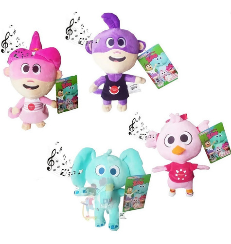 Imagen 2 de 8 de Peluche Musical Canciones Del Zoo 20cm Animales