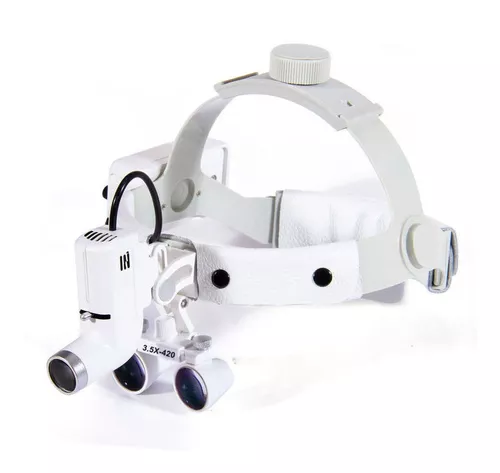 Gafas Lupa con Luz Led USB para Quirúrgica Dental, Lupa Binocular