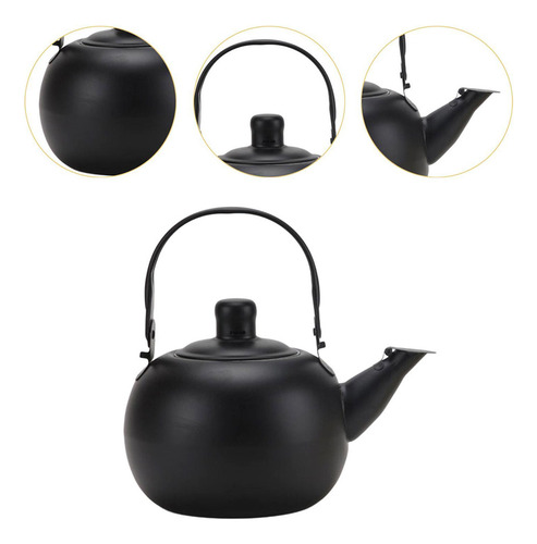 Ba Tetera Cafetera Con Filtro Para Exteriores Con 1l Negro