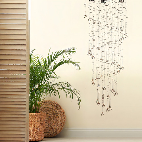 Candil Colgante Gamalux William Krystal Cascada-gota 5 Luces