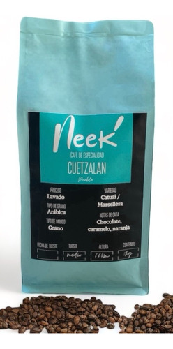 Café Neek' Cuetzalan Especialidad Grano 1kg Cata 81.83 