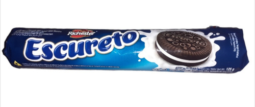 Biscoito Recheado Richester Escureto Caixa Com 36 De 125g