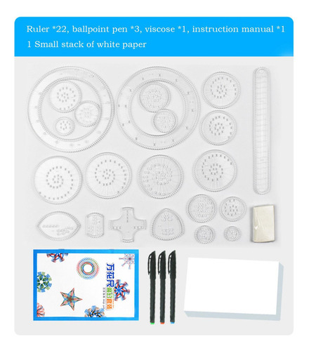 . Regla Del Para Dibujar Set De Regla De Plantilla 28x