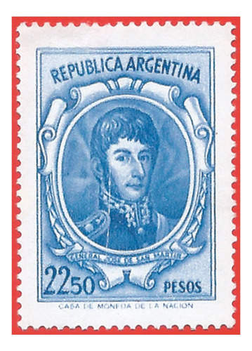 1970. Estampilla San Martín, Argentina. Slg1