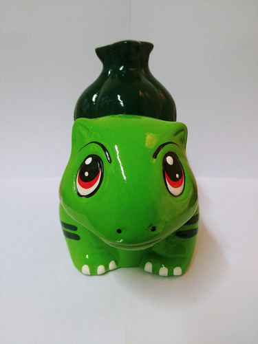 Imagen 2 de 9 de Alcancia Ahorrador Coleccionable Anime Pokemon Bulbasaur