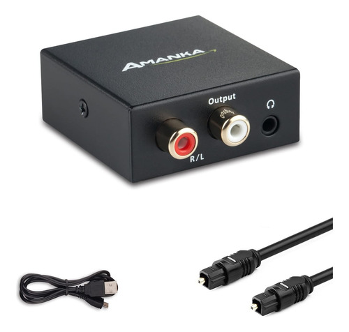 Amanka Coaxial Optico Digital A Analogico Rca Con Conector