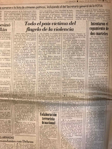 Asume La Junta De Comandantes.23-24 De Marzo 1976. 2 Diarios (Usado)