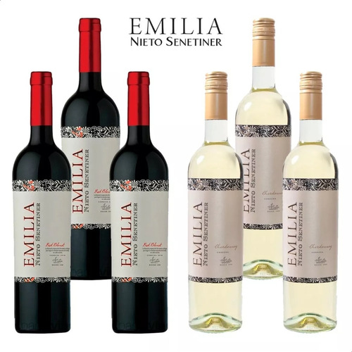 Vino Emilia Nieto Senetiner Red Blend + Chardonnay 750ml 