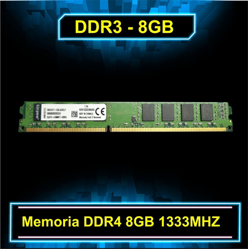 Memoria Ddr3 8gb 1333mhz Kingston ( Usada )