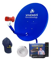 Comprar Kit Antena Receptor Vivensis Vx10 Alto Ganho Parabólica Ku