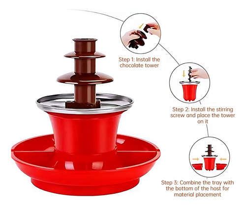 Bicicleta Eléctrica Para Fuente De Chocolate: Antiadherente,