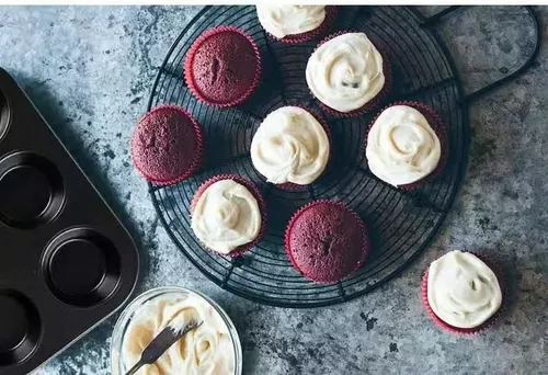 Bandeja Para Hornear Molde Antiadherente 12 Cupcakes Muffins