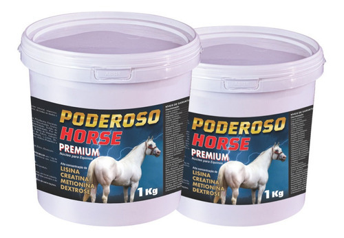 Poderoso Horse Com Creatina Lisina Metionina Dextrose 2kg