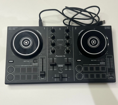 Controlador Dj Pioneer Ddj-200 Negro De 2 Canales Un Uso!!! Negro