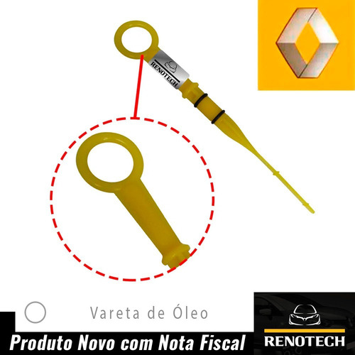 Imagem 2 de 10 de Vareta De Oleo Clio Ii 1.6 16v K4m 2000 A 2013 8200141457