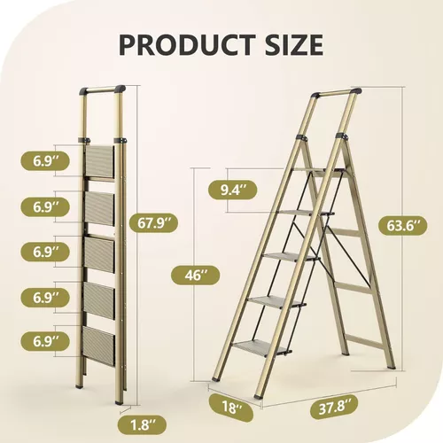 Escalera Plegable Para El Hogar U Oficina