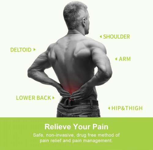 Auvon - Estimulador Muscular Tens, De Doble Canal, Con 20 Mo