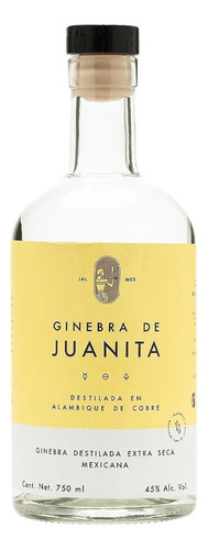 Ginebra De Juanita, Destilada Extra Seca - 750 Ml