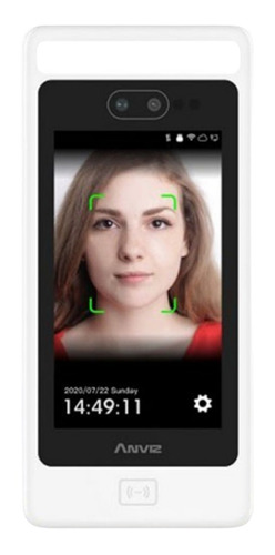 Control Acceso Biométrico Facial Con Ia Temperatura Anviz