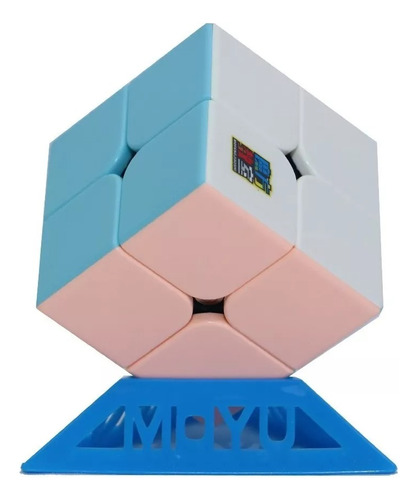 Cubo Mágico 2x2 Pastel 2x2x2 Moyu Profesional Soporte Regalo