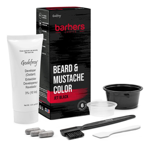 Godefroy Barbers Choice 3 Aplicacion Tinte Para Barba Y Bigo