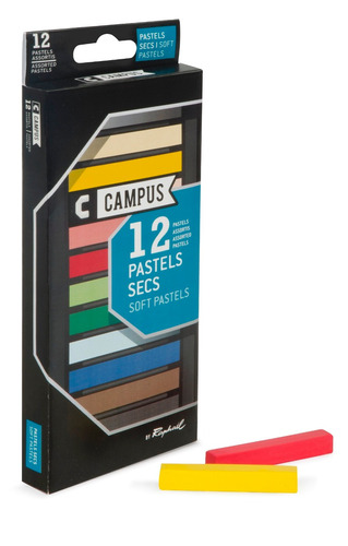 Pasteles Tiza Raphael Campus X 12 Colores