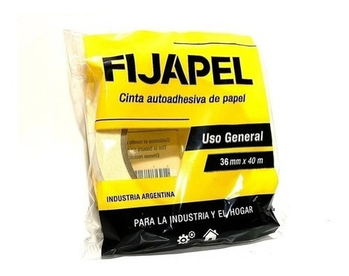 Cinta De Papel Enmascarar Fijapel 36 Mm X 40m X 24 Rollos