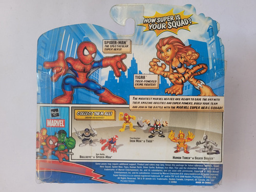 Hasbro Superhero Squad (2009 Wave 2): Spiderman & Tigra (Usado)