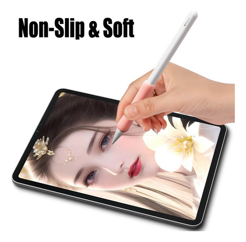 Funda Anti Deslizante Soporte Grip Para Apple Pencil Silicon