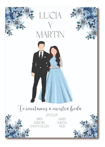 Invitaciones Boda/casamiento X 50 Unidades