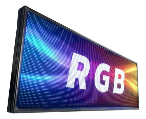 Painel De Led Rgb Colorido 70x20 Wi-fi  À Prova D'água