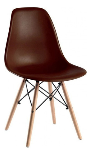 Sillas Eames De Colores  Para Adultos Color Del Asiento Marrón