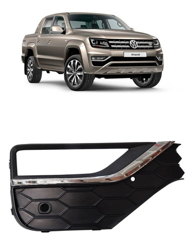 Grilla Paragolpe Derecha Vw Amarok Desde 2017 V/cromada