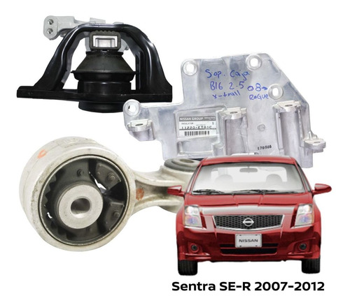 Kit Soportes Motor Y Transmision Sentra Se-r 2008 Original