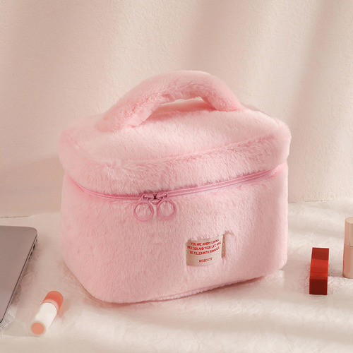 Bolsa De Maquillaje De Felpa, Bolsa De Artículos De Tocador
