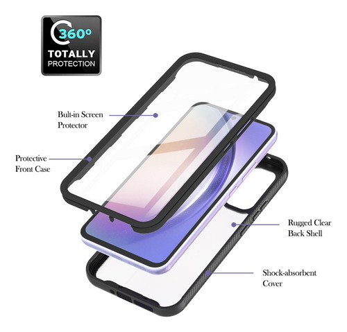 Funda De Protección Contra Impactos De 360 Grados Para Samsu