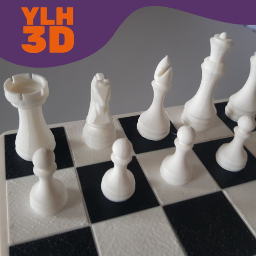 Juego De Ajedrez Ylh3d | Impresión 3d | Ml