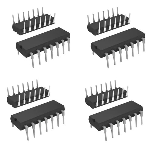Cmos Cd4069ube 4069 Dip14 Hex.inverter X 5 Unidades