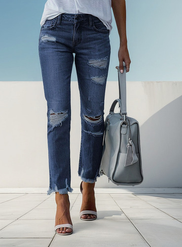 Jeans De Mezclilla, Falda De Mezclilla Duradera, Resistente