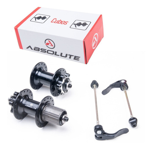 Imagem 2 de 4 de Par Cubo Absolute Wild 36 Furos Disco Rolamento K7 8 A 11v