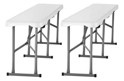 Vevor Banco Plegable De Plástico,plegable Portátilde 6 Pies,
