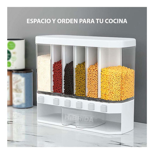 Dispensador De Alimentos Almacena Menestras Cocina Cereales