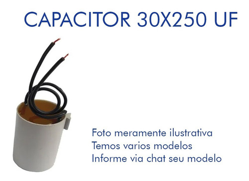 Capacitor 30uf X 250v  Motor Portão Ventilador