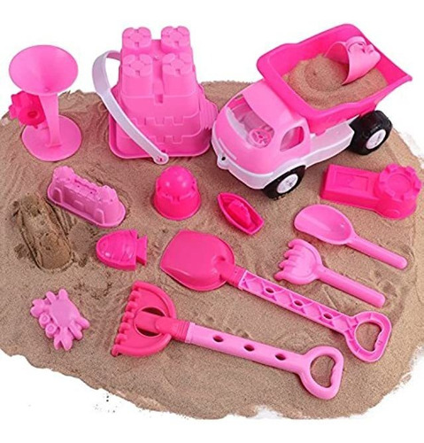 Liberty Imports Pink Princess Castle Beach Set De Juguete P