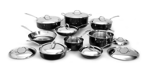 Imagen 2 de 10 de Batería De Cocina Perdura, Línea Aniversario 18 Piezas