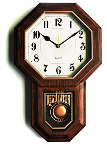 Mini Reloj De Pared De Pendulo Antiguo Clasico, Textura De
